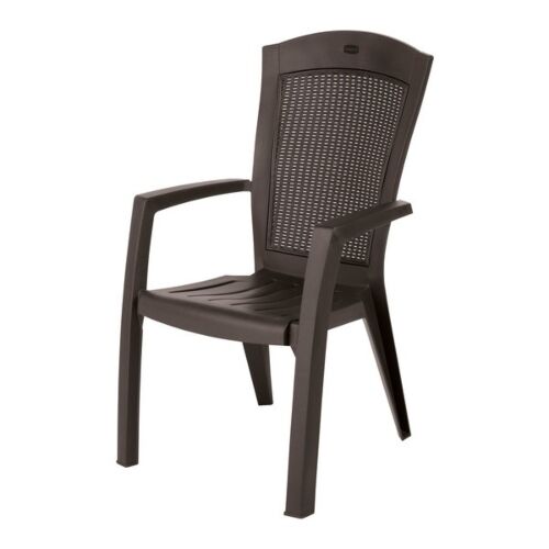 Кресло пластиковое Curver  Minnesota, цвет коричневый, 61x65x99 см.