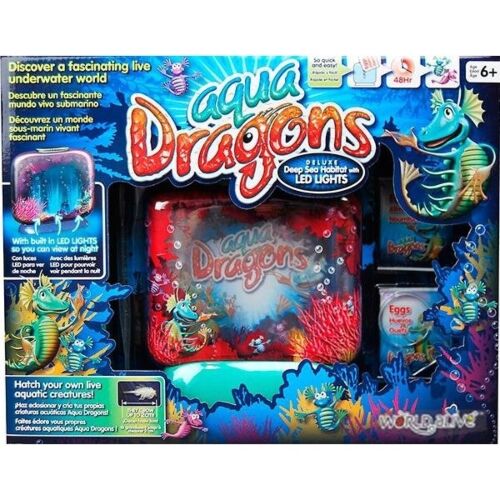 Aqua Dragons: Набор для выращивания живых дракончиков из икры, Deluxe с LED подсветкой