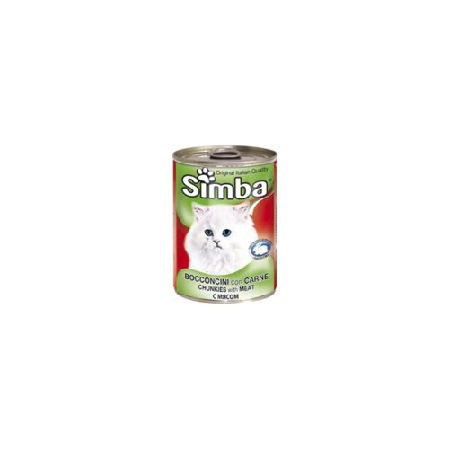 Simba: Premium cat кусочки с говядиной 415 гр