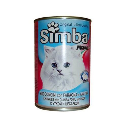 Simba: Premium cat кусочки с уткой и цесаркой 415 гр