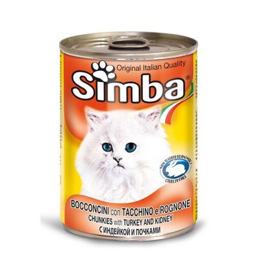 Simba: Premium cat кусочки с индейкой 415т гр