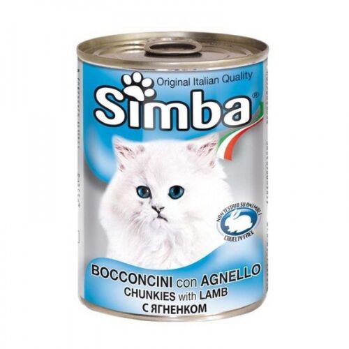 Simba: Premium cat кусочки с бараниной 415 гр