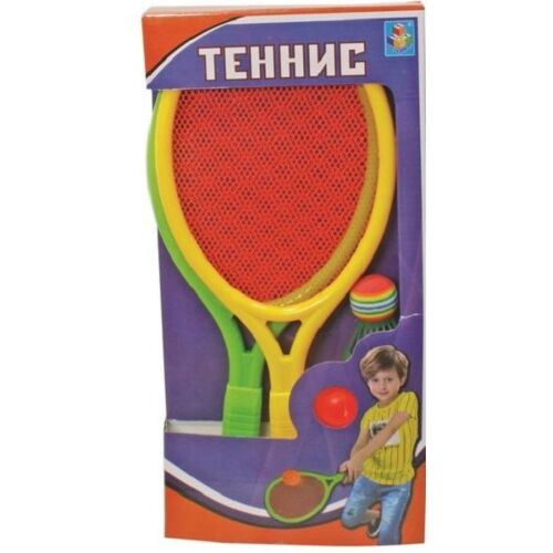 1toy: Набор для тенниса: ракетки, мячик, коробка