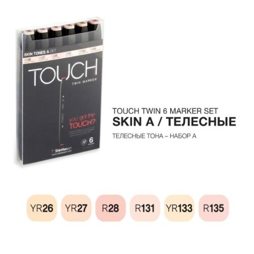 Набор Touch Twin 6 цветов телесные тона