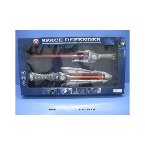 Space Defender: Игровой набор:Космический бластер со светом и звуком+меч