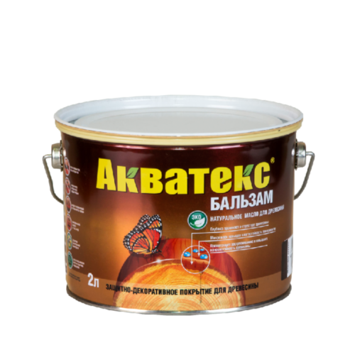 Натуральное масло для древесины Акватекс - бальзам  2 л лиственница
