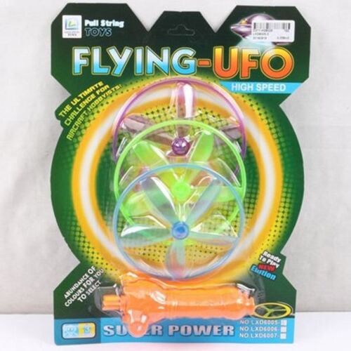 Pull String Toys: Летающие диски Flying UFO, 3 шт.
