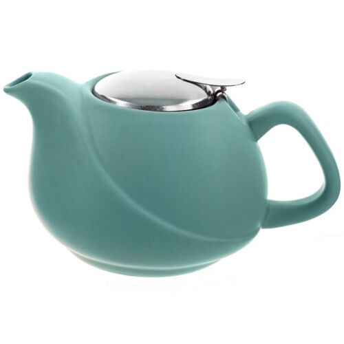 Fissman: Заварочный чайник 750 мл с ситечком, цвет АКВАМАРИН (керамика) - TP-9322.750