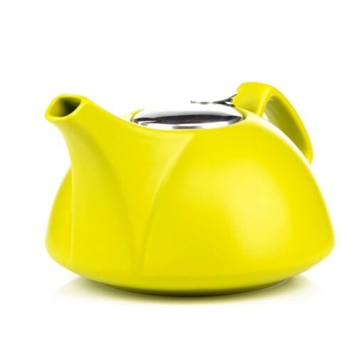 Fissman: Заварочный чайник 1350 мл с ситечком, цвет СВЕТЛО-ЗЕЛЕНЫЙ (керамика) - TP-9296.1350