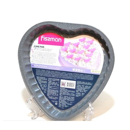 Fissman: Форма для выпечки в форме сердца 27x26x4,5 см с узором (углеродистая сталь с антипригарным покрытием) - BW-5617.27