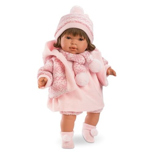 LLORENS: Кукла Карла 42см, брюнетка в розовом