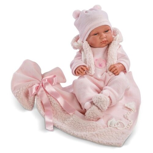 LLORENS: Кукла малышка Тина 43см, с одеялом