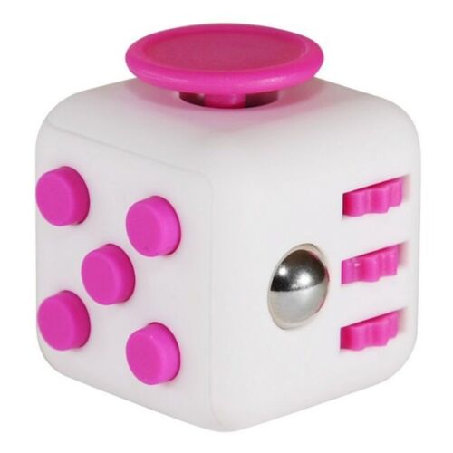 Fidget Cube: Кубик-антистресс Light бело-розовый