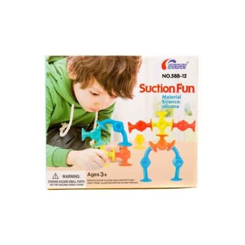 Suction Fun: Конструктор-головоломка на присосках, 12 дет.