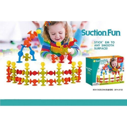 Suction Fun: Конструктор-головоломка на присосках, 60 дет.
