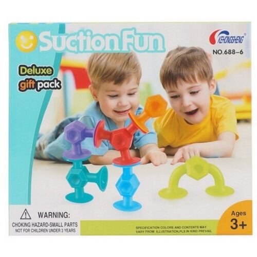 Suction Fun: Конструктор-головоломка на липучках, 6 дет.