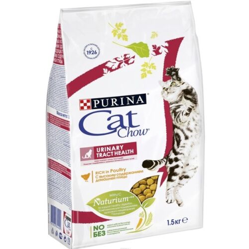 Cat Chow: Корм сухой для кошек, уринари 1,5 кг
