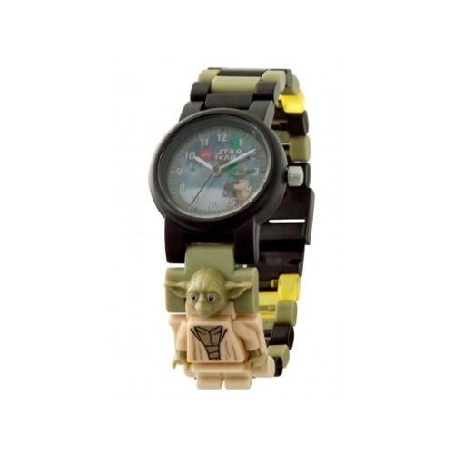 LEGO: Часы наручные аналоговые Star Wars с минифигурой Yoda на ремешке 2017
