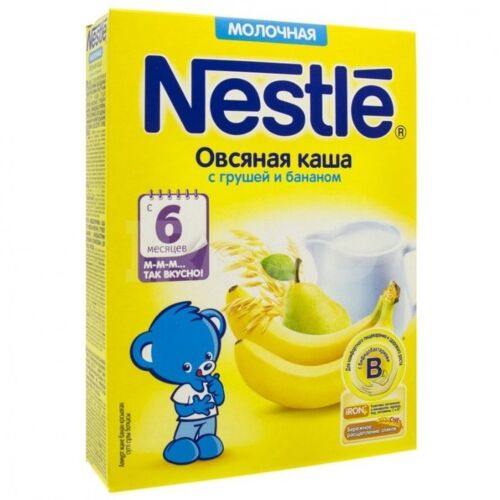 Nestle: Каша 220г Овсяная Груша, банан