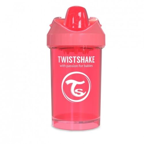 Twistshake: Поильник Crawler Cup. 300 мл. Персиковый. 8+m