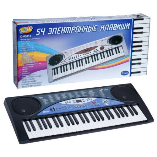 DoReMi: Синтезатор 54 клавиш с микрофоном 85 см, адаптер 220V