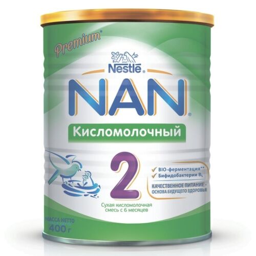 Nestle: Смесь 400г Nan-2 BL кисломолочный