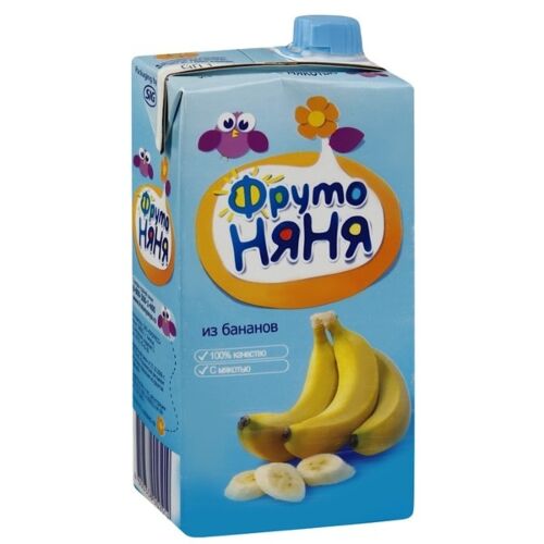Фруто-няня: Нектар 0,5л Банан с мякотью