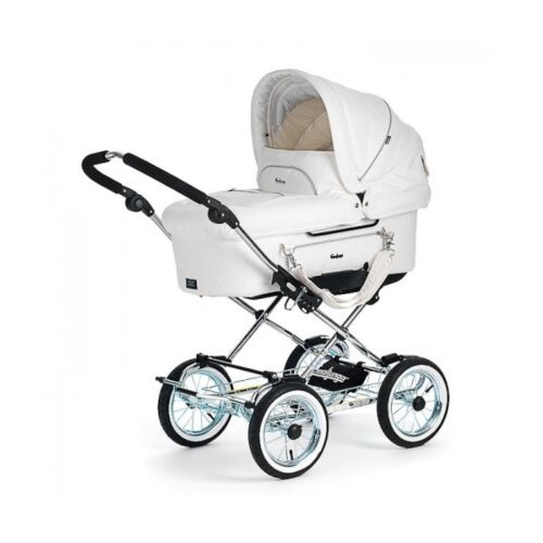 Детская коляска 2в1 Emmaljunga Mondial Duo Combi, цвет White Leatherette - 11203