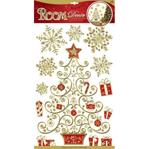 Room Decor: Новогодние наклейки "Елочка с подарками"