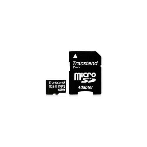 Карта памяти Micro SD 8Gb Transcend TS8GUSDHC10 (SD adapter)