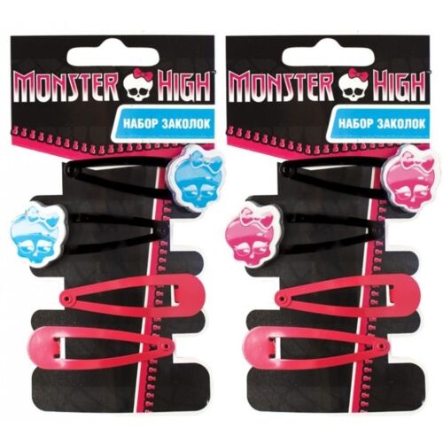Monster High: Набор из 4-х заколок для волос, 2 цвета в ассорт.