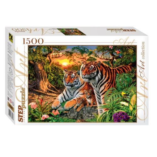 Step Puzzle: Пазлы "Сколько тигров?" 1500 эл.