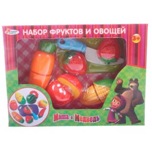 Играем вместе: Набор фруктов и овощей Маша и медведь СН411