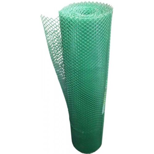 Решетка заборная, ширина 1 м., ячейка 20*20 мм, рул. 10 м, цвет хаки-зеленый