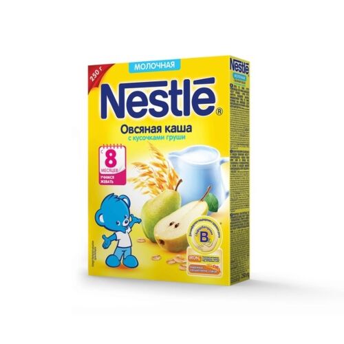 Nestle: Каша 250г Овсянка,груша мол