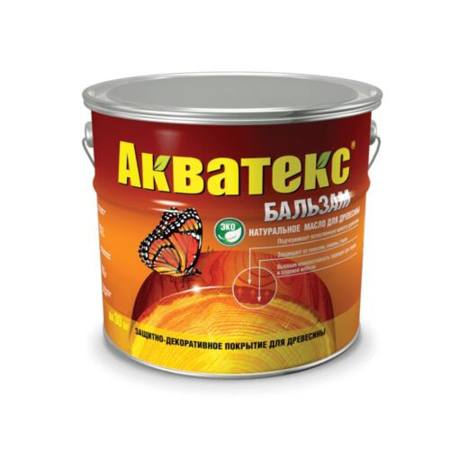 Натуральное масло для древесины Акватекс - бальзам  2 л (иней)