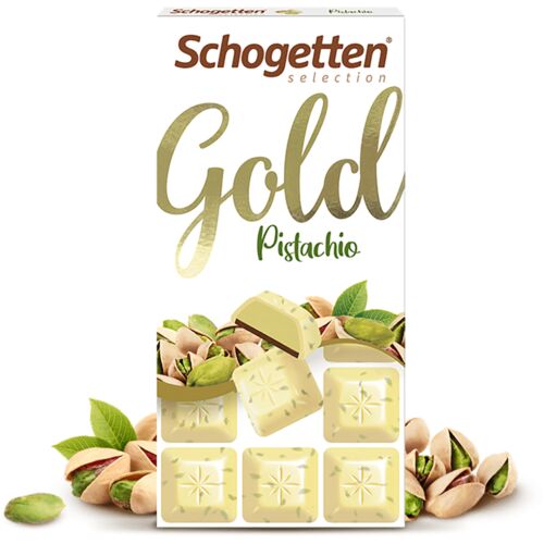 SCHOGETTEN GOLD Белый шоколад Pistachio 100г