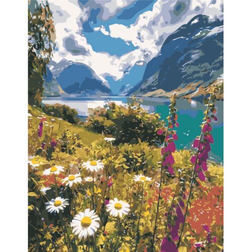 Картина по номерам "Летний пейзаж", на холсте, 40*50 см DELL' ARTE