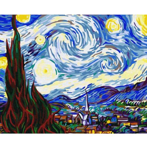 Картина по номерам "Звездная ночь", на холсте, 40*50 см DELL' ARTE