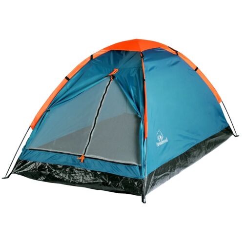 Палатка 2-х местная Greenwood Summer 2 синий/оранжевый 200х120х95 см пол 3000 мм, тент 1000 мм