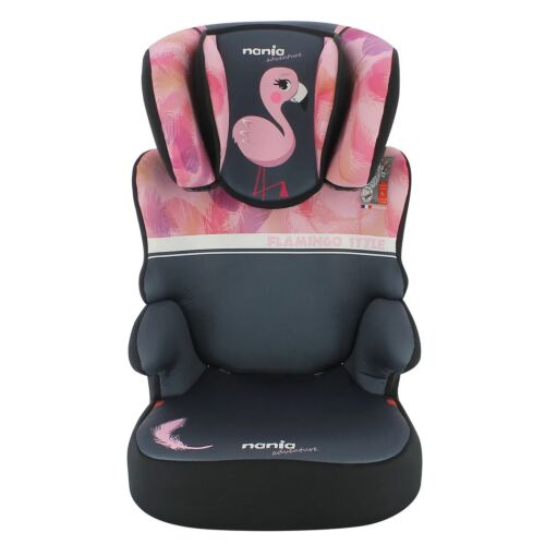 Nania: Автокресло BeFix Animals Flamingo 2/3 (15-36кг) 2г+