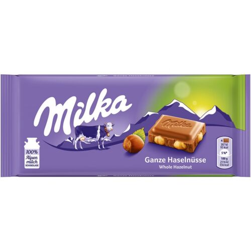 Шоколад Milka Whole Hazelnuts 100г