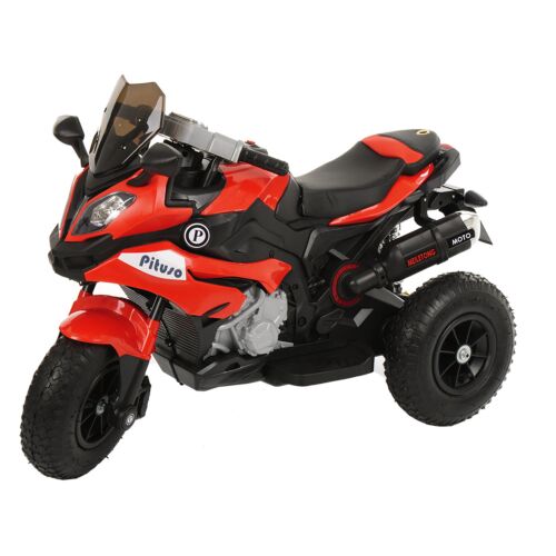 PITUSO: Электромотоцикл HLX2018, 6V/7Ah*1,колеса надув.,108х46х76 см, Red/ Красный (музыка,свет)