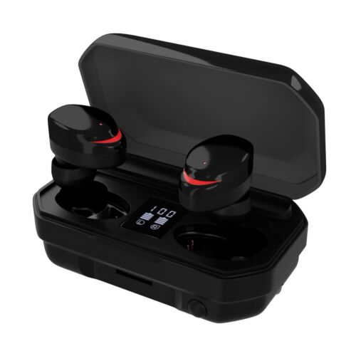 Наушники-вкладыши More choice BW25S TWS (Power Bank/фонарик) (Black)