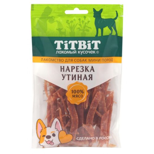 TitBit: Нарезка утиная лакомство для собак мини пород 70 г