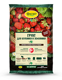 Грунт специализированный для клубники и земляники Фаско® 25л : купить ...
