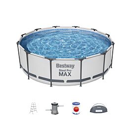 Бассейн каркасный BESTWAY Steel Pro MAX 366х100 см 9150 л тент-палатка ...