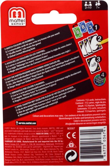 Mattel Uno Klassicheskij Kupit Po Dostupnoj Cene V Internet Magazine Komfort Almaty Ust Kamenogorsk Kazahstan