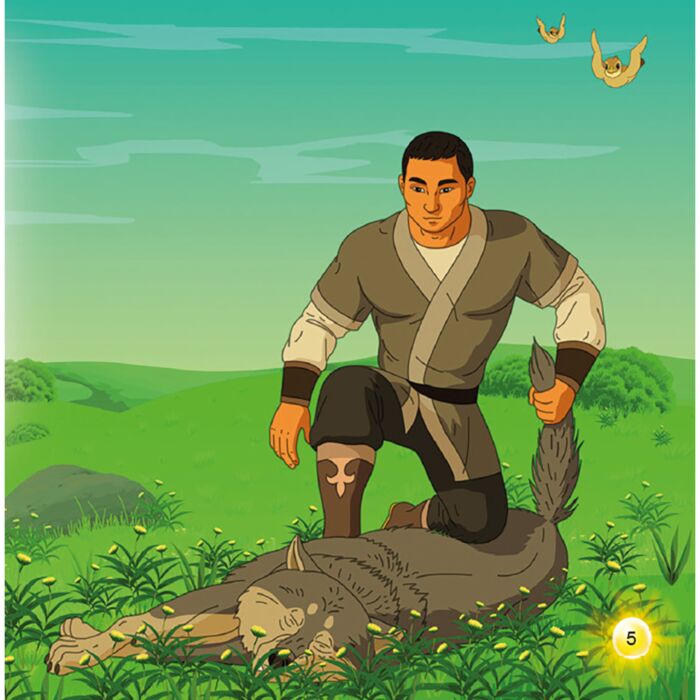 Керемет аққұба әтешке мінеді