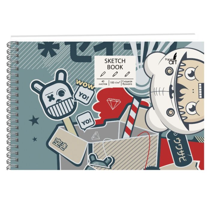 Скетчбук 7БЦ, А5 140х208мм 40л. SKETCHBOOK. Арт-объект: заказать по ...